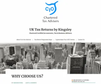 Uktaxreturnsbykingsley.com(Chartered Certified Accountants) Screenshot