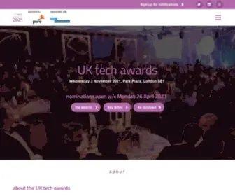 Uktech-Awards.co.uk(UK tech awards) Screenshot