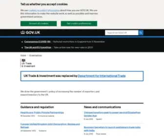 Ukti.gov.uk(UK Trade & Investment) Screenshot
