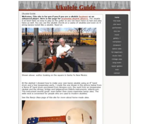 Ukuleleguide.com(Ukulele Guide) Screenshot