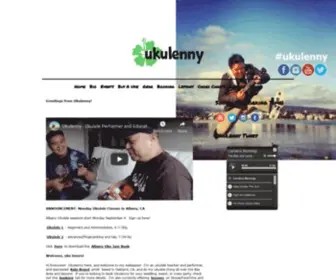 Ukulenny.com(Home page of . Digital home of Lenny San Jose aka Ukulenny) Screenshot