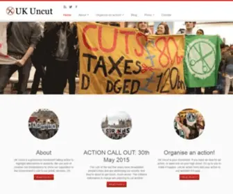 Ukuncut.org(UK Uncut) Screenshot