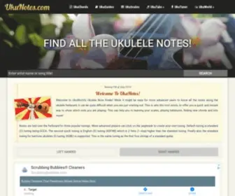 Ukunotes.com(Find All the Ukulele Notes) Screenshot