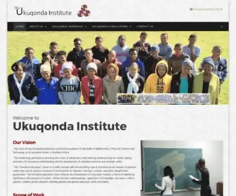 UkuqOnda.co.za(The Ukuqonda Institute) Screenshot