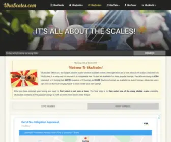 Ukuscales.com(All Ukulele Scales) Screenshot