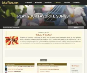 Ukutabs.com(Ukulele Tabs & Chords for your Favorite Songs) Screenshot