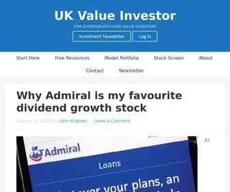 Ukvalueinvestor.com(For dividend) Screenshot