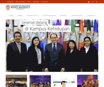 UKWMS.ac.id(Universitas Katolik Widya Mandala Surabaya) Screenshot