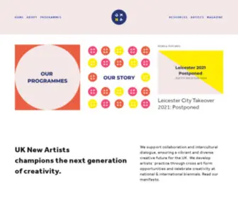 Ukyoungartists.co.uk(UK New Artists) Screenshot