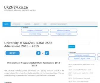 UKZN24.co.za(University of KwaZulu) Screenshot