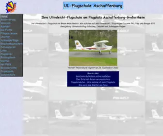 UL-Flug.de(Ultraleicht-Flugschule Aschaffenburg) Screenshot