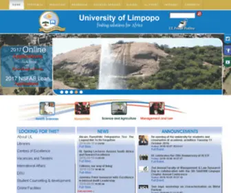 UL.ac.za(University of Limpopo) Screenshot