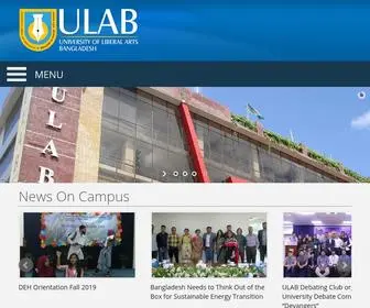 Ulab.edu.bd(University of Liberal Arts Bangladesh (ULAB)) Screenshot