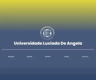 Ula.co.ao(Universidade Lusíada de Angola) Screenshot