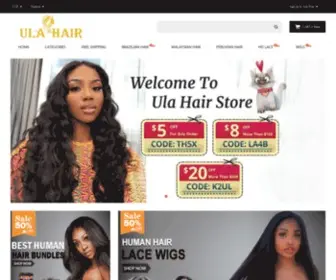 Ulahair.com(Buy 100% Virgin Hair) Screenshot