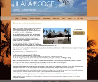 Ulala-Lodge.com(Ulala Beach Lodge Pemba) Screenshot