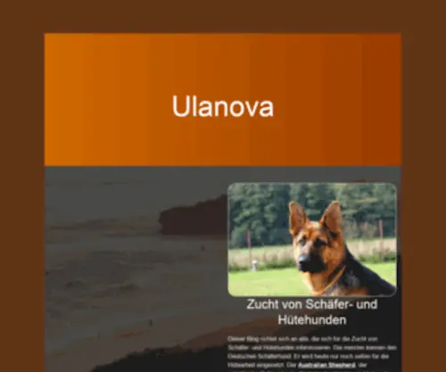 Ulanova.ch(Willkommen bei Ulanova) Screenshot