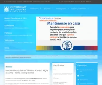 Ula.ve(Universidad de los Andes (ULA)) Screenshot