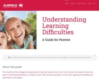 Uldforparents.com(Understanding Learning Difficulties) Screenshot