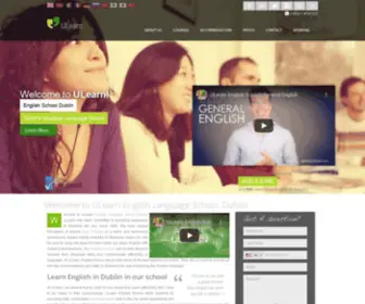 Ulearn.ie(ULearn English School Dublin) Screenshot