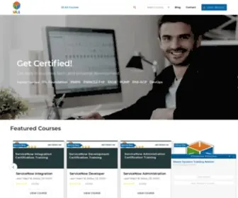 Ulearnsystems.com(PMP, PGMp, PRINCE2, Six Sigma, Agile Certification Training Courses) Screenshot