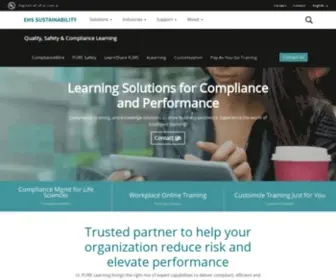 Uleduneering.com(EHS Compliance and Life Sciences Online Training Courses) Screenshot