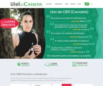 Uleidecanepa.com(Ulei CBD și Uleiuri de Cânepă La Cel Mai Bun Preț) Screenshot