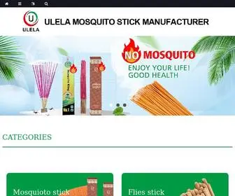 Ulelacn.com(ULELA Mosquito Stick Manufacturer) Screenshot