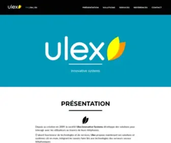 Ulex.eu(OVH accompagne votre évolution grâce au meilleur des infrastructures web) Screenshot