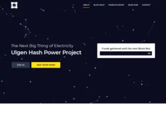 Ulgenhashpower.com(Ulgen hash power project) Screenshot