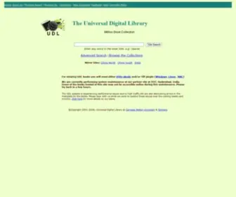 Ulib.org(Million Book Collection) Screenshot