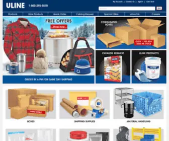 Uline.com(Shipping Boxes) Screenshot