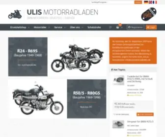 Ulismotorradladen.de(Startseite) Screenshot