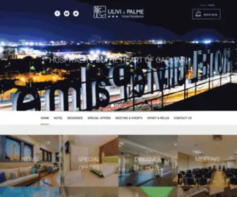 Uliviepalme.it(Hotel 3 stelle e Residence nel Centro di Cagliari) Screenshot