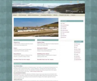 Ullapool.co.uk(Ullapool and Loch Broom\'s Guide to Ullapool Wester Ross Highands Scotland) Screenshot