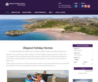 Ullapoolholidayhomes.com(Holiday Accommodation Self Catering Cottages) Screenshot