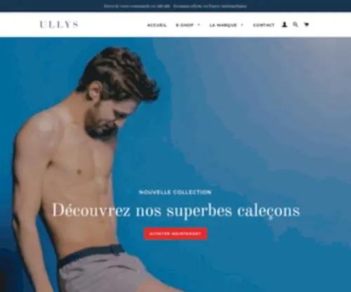 Ullys.fr(Créateur français d'accessoires de mode pour homme) Screenshot