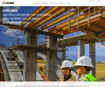 Ulmaconstruction.com.mx(Empresa de cimbras y andamios) Screenshot