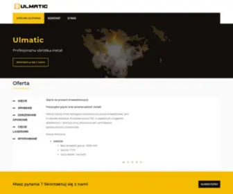 Ulmatic.com(Profesjonalna obróbka metali) Screenshot