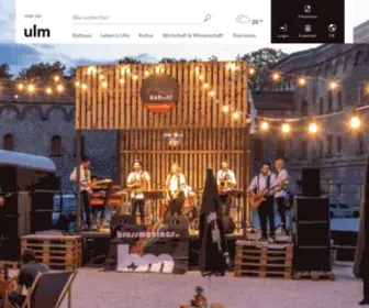 ULM.de(Die offizielle Website der Stadt Ulm) Screenshot