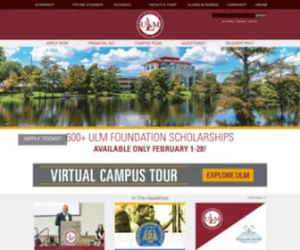 ULM.edu(The University of Louisiana at Monroe (ULM)) Screenshot