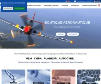 Ulmtechnologie-Shop.com(Pièces ULM et Paramoteur) Screenshot