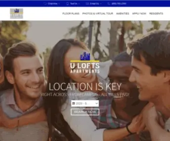 Uloftsapartments.com(Apartments across from Texas Tech) Screenshot