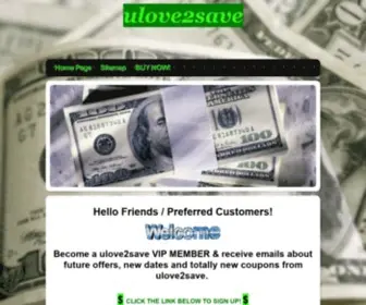 Ulove2Save.com(Lowe's) Screenshot