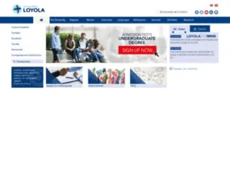 Uloyola.es(Universidad Loyola) Screenshot