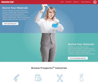 Ulprospector.com(Ingredient Search & Raw Materials Search Engine) Screenshot