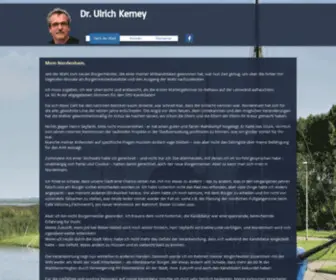 Ulrich-Kerney.de(Dr. Ulrich Kerney Bürgermeisterwahl 2015 Nordenham) Screenshot