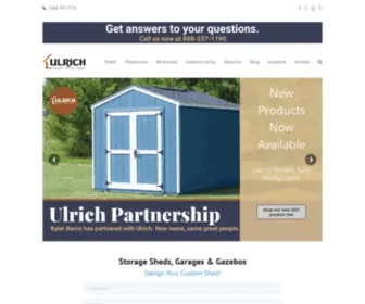Ulrichlifestyle.com(Prefab Sheds) Screenshot
