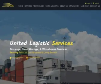 Ulsamerica.com(United Logistic Services) Screenshot