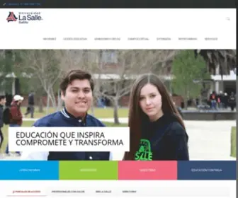 Ulsasaltillo.edu.mx(La Universidad La Salle Saltillo ofrece una plataforma para las nuevas generaciones de profesionistas) Screenshot